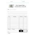 Multi Receipt Form with Numbering, Item #5971