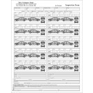 Vehicle Inspection Form with 10 Cars, Item #7510