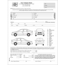 Auto Condition Report Form with Terms on back, Item #7563