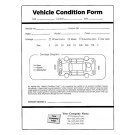 Vehicle Condition Form with 1 Car, Item #7571