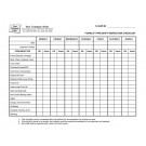 Forklift Pre-Shift Inspection Checklist, Item #9801