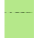 8-1/2x11" Laser cards, 4.25 x 3.66" Green