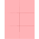 8-1/2x11" Laser cards, 4.25 x 3.66" Pink