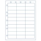 Sheet with 30 Labels, and Hole Punching, Item # S10-250-100