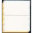 9-1/2 x 5-1/2" Continuous Paper, Color, 4 Part, Side Perfs