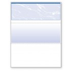 Blank Laser Top Check Paper, Blue, Item #04501
