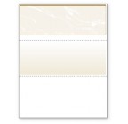 Blank Laser Top Check Paper, Gold, Item #04505