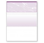 Blank Laser Top Check Paper, Purple, Item #04507