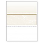 Blank Laser Middle Check Paper, Gold, Item #04513