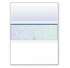 Blank Laser Middle Check Paper, Blue/Green Prismatic, Item #04535