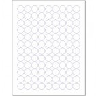 3/4", 108 Up  Labels                Standard Matte White, 100 Sheets  (10,800 labels)