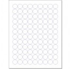 3/4", 108 Up  Labels                Standard Matte White, 100 Sheets  (10,800 labels)