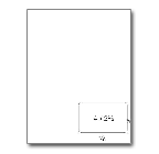 Integrated Label Form, 1 Label  4" x 2-1/2" on Right