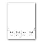 Integrated Label Form, 8 Labels 2" x 1" on the Bottom