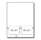 Integrated Label Form, 2 Labels 3-1/2" x 2-3/4" on the Bottom