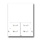 Integrated Label Form, 4 Labels 3-1/2" x 2 on the Bottom