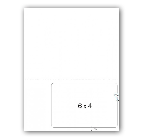 Integrated Label Form, 1 Label  6x4", 1 Horz. Perf. on Right