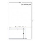 8-1/2 x 14" Integrated Label Form, 1 Label  6x4", 1 Horz. Perf. on Left