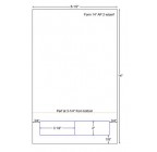8-1/2 x 14" Integrated Form with  3-1/2 x 2"  Label