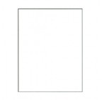 8.5" x 11" Label           Standard Matte White,  100 Sheets   (100 labels)