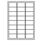 2-5/6 x 1-3/8" Label    Standard Matte White, 100 Sheets (2,400 labels) 
