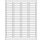 1-34" x 1/2" Label        Standard Matte White, 100 Sheets (8,000 labels) 