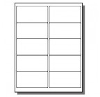 4" x 2" Label               Standard Matte White, 100 Sheets (1,000 labels) 