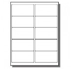4" x 2" Label               Standard Matte White, 100 Sheets (1,000 labels) 