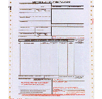 6 Part Continuous Shipper's Letter of Instructions/Export