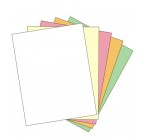 8-1/2 x 11" Laser Carbonless 5 Part Straight Paper, Item #5934