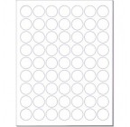 1", 63 Up  Labels                 Standard Matte White, 100 Sheets  (6,300 labels)