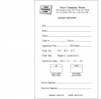 Pallet Delivery Receipt Form, Item #6550