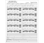 Vehicle Inspection Form with 10 Cars, Item #7510
