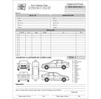 Auto Transport Bill of Lading with 1 Car, Item #7569