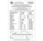 Daily Inspection and Maintenance Form, Item #7602