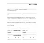 Vehicle Bill of Sale, Form #3, Item #7833