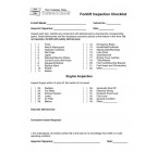 Forklift Inspection Checklist, Item #9806