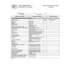 Safety & Maintenance Checklist Fork Lifts, Item #9813