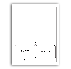 Integrated Label Form, 2 Labels 4 x 2-1/2 on Bottom 