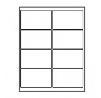4" x 2.5"  Label          Standard Matte White, 100 Sheets (800 labels) 