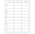 Sheet with 30 Labels, and Hole Punching, Item # S10-250-100