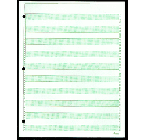 8-1/2 X 11", 1/2" Green Bar Paper, With 3 Hole Punch 20#